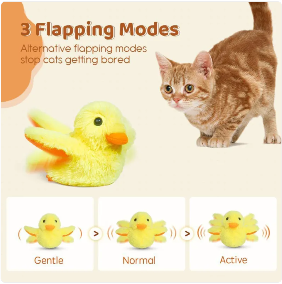 Automatisches elektrisches Enten-Katzenspielzeug
