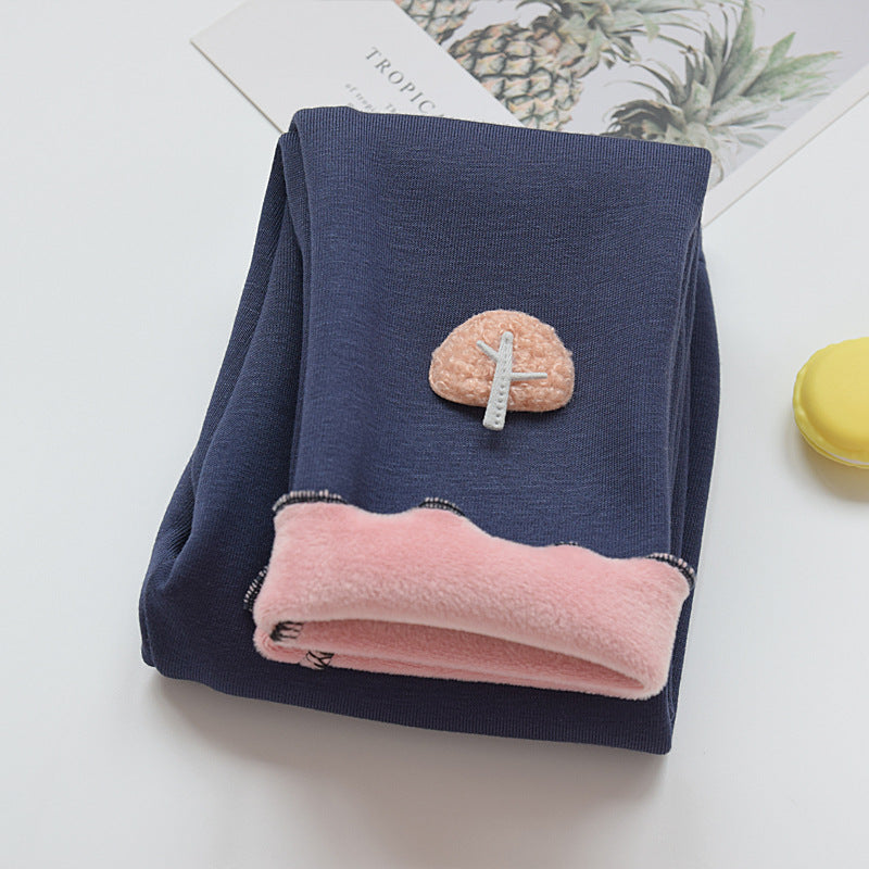 Leggings molletonnés pour filles