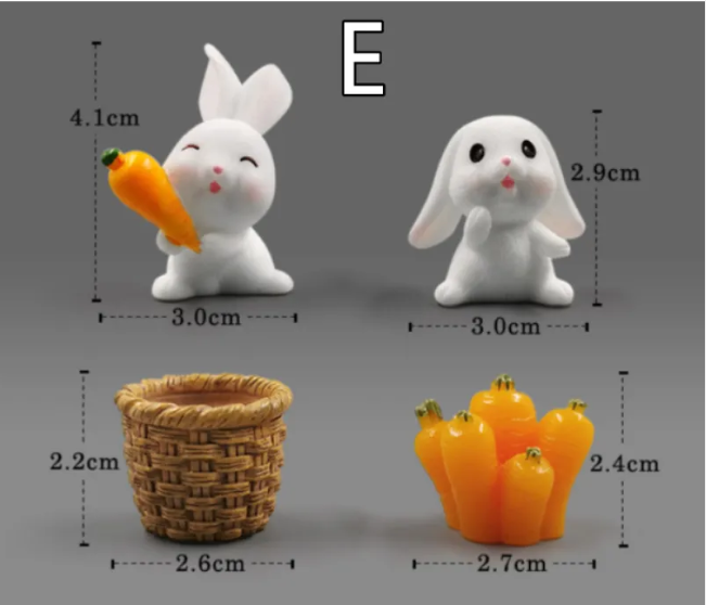 Miniatur-Harztierfiguren – DIY Mikro-Landschaftsdeko