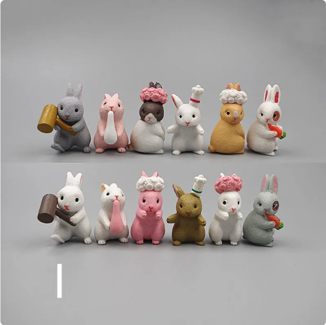 Miniatur-Harztierfiguren – DIY Mikro-Landschaftsdeko
