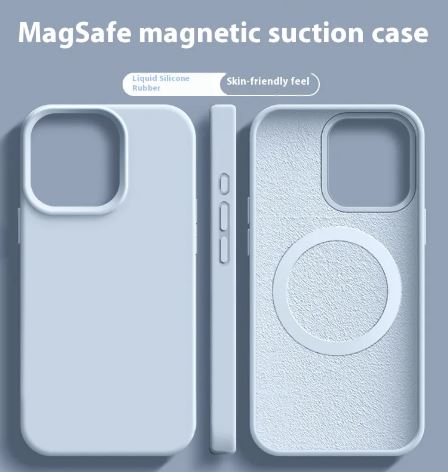 Magnetisches Flüssigsilikon-Magsafe-Hülle für iPhone