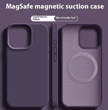 Magnetisches Flüssigsilikon-Magsafe-Hülle für iPhone