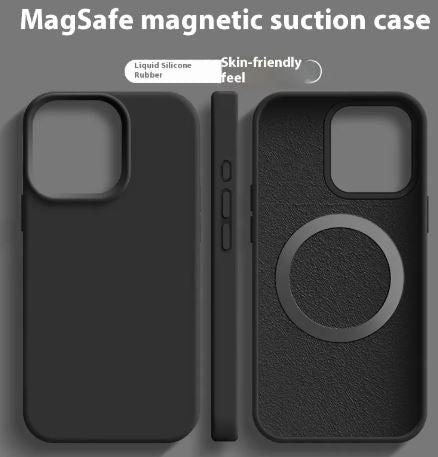 Magnetisches Flüssigsilikon-Magsafe-Hülle für iPhone
