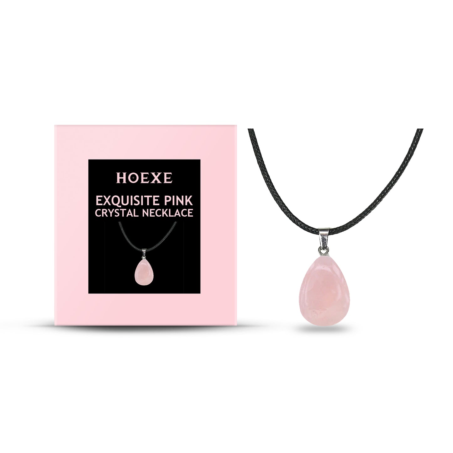 Hoexe Exquisite Puder Kristall Halskette Leichte Luxus Nische Ins Schlichtes Design Alltags Schlüsselbeinkette Sanftes Temperament