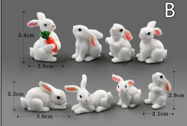 Miniatur-Harztierfiguren – DIY Mikro-Landschaftsdeko