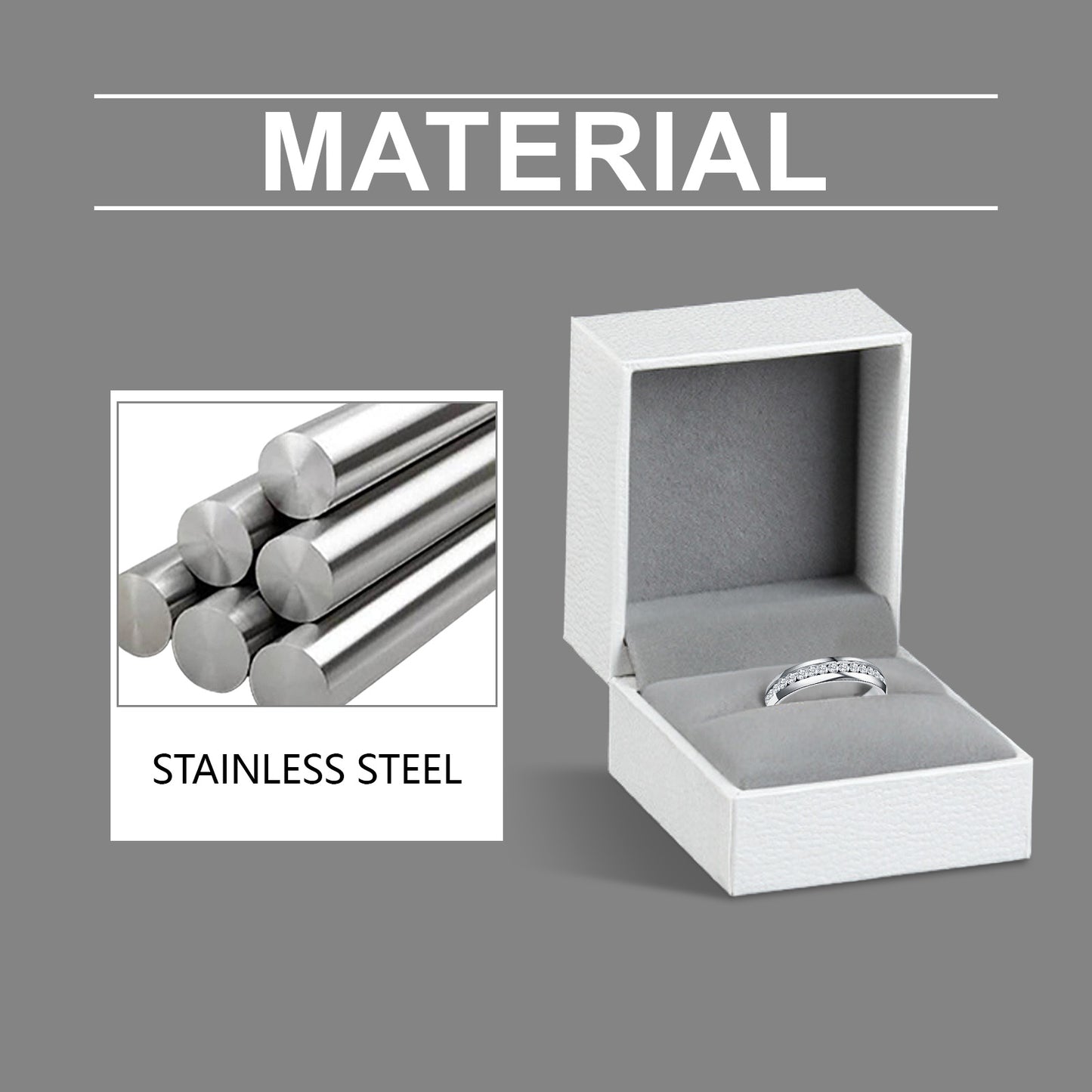 Hoexe Silver Dot Diamantring, bequem für den Alltag, Sportring für Männer und Frauen