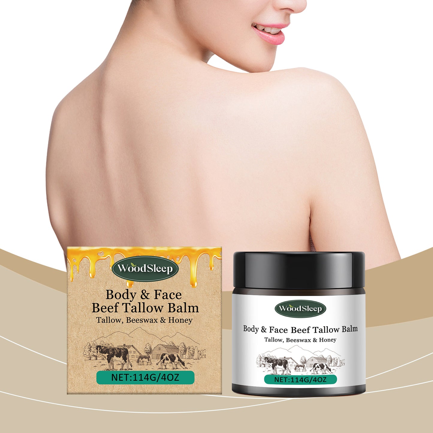 WoodSleep Butter-Fed Feuchtigkeitscreme befeuchtet zarte Haut und spendet als Körperlotion Feuchtigkeit