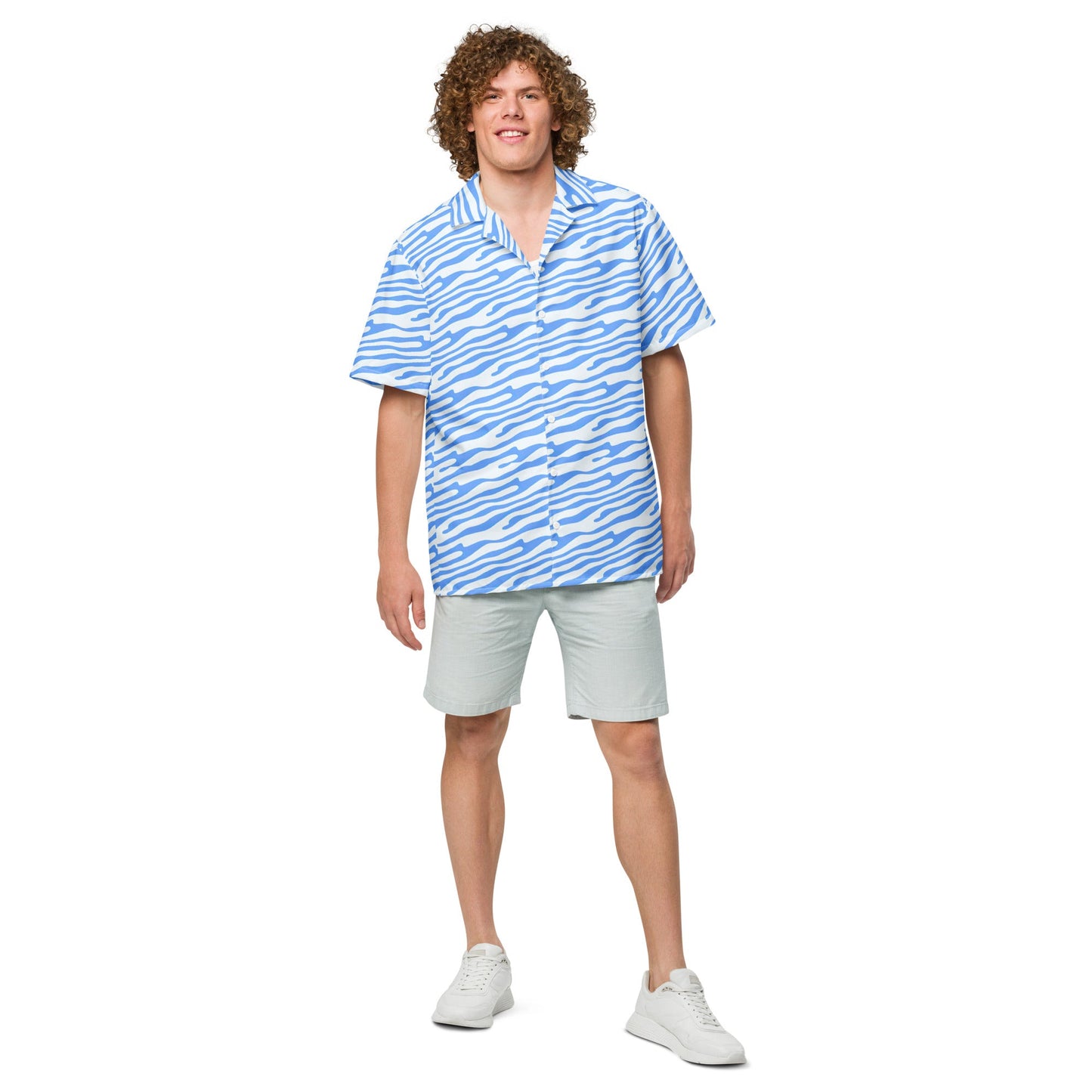 Ocean Blue Button Shirt - Lightweight and Stylish