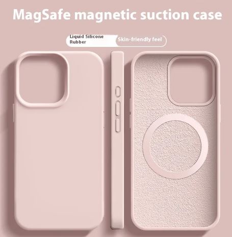 Magnetisches Flüssigsilikon-Magsafe-Hülle für iPhone