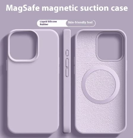 Magnetisches Flüssigsilikon-Magsafe-Hülle für iPhone