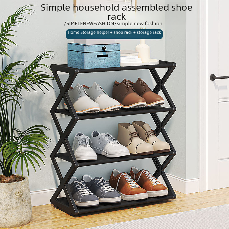 X-Type Mehrzweck-Schuhregal mit zwei Ebenen