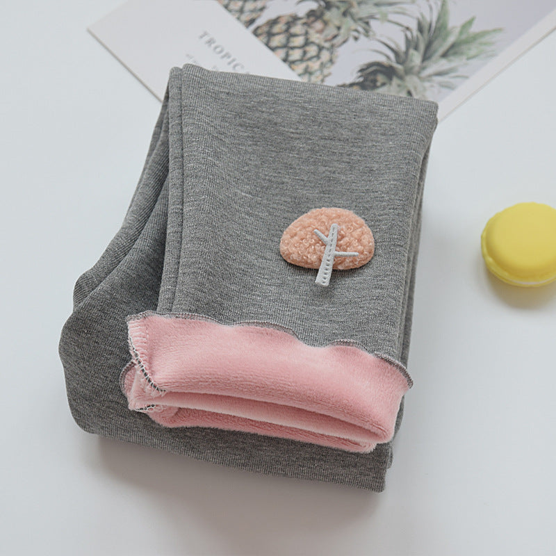 Leggings molletonnés pour filles