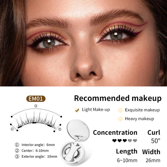 Magnetisches falsches Wimpernset mit Applikator