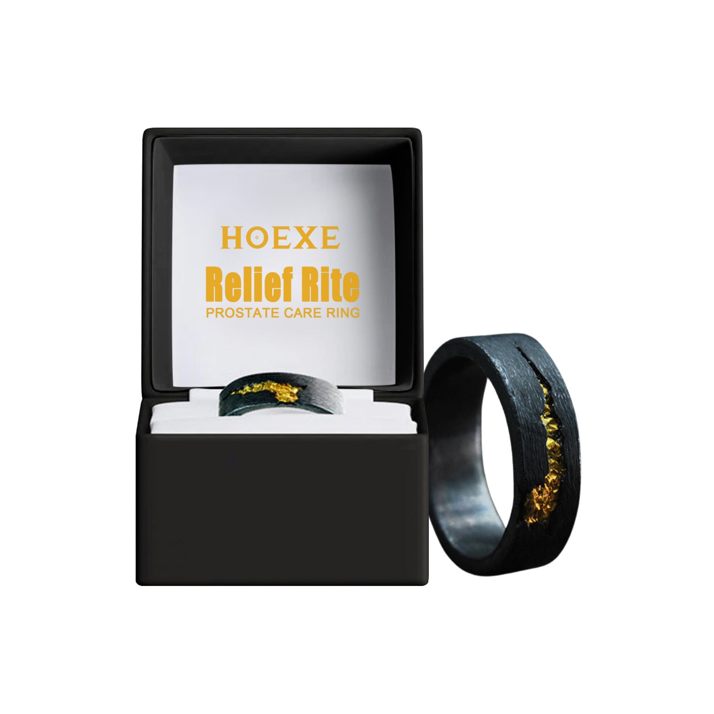 Hoexe Light Luxury Flow-Fire Ring, lindert körperliche Beschwerden, steigert die Vitalität, Pflege für Männergesundheit, täglich tragbar