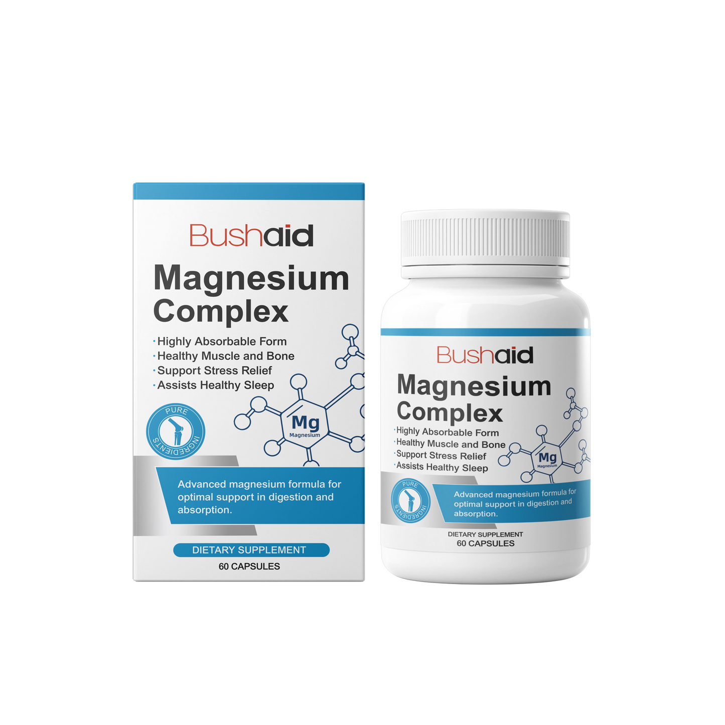 BushAid Vitamin Complex Care Kapseln verjüngen den Körper und verbessern das körperliche und geistige Wohlbefinden Pflegekapseln