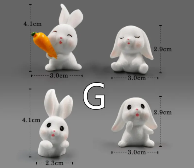Miniatur-Harztierfiguren – DIY Mikro-Landschaftsdeko