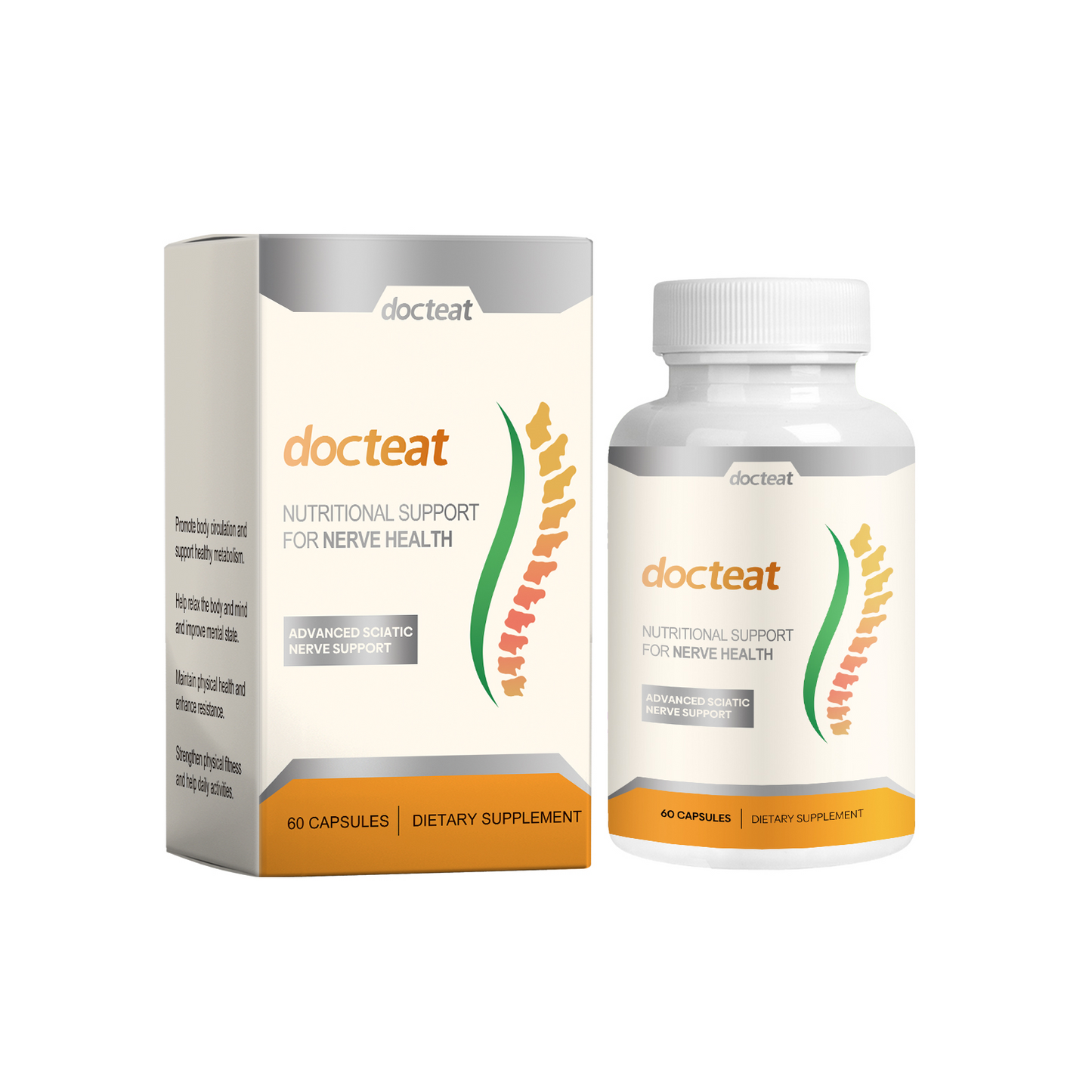 Docteat Body Relief Kapseln sind wirksam zur Linderung und Besserung von Gelenkbeschwerden bei täglichen Körpermassagen.