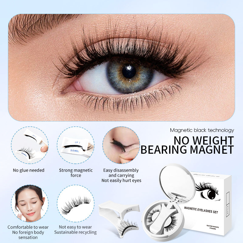 Magnetisches falsches Wimpernset mit Applikator