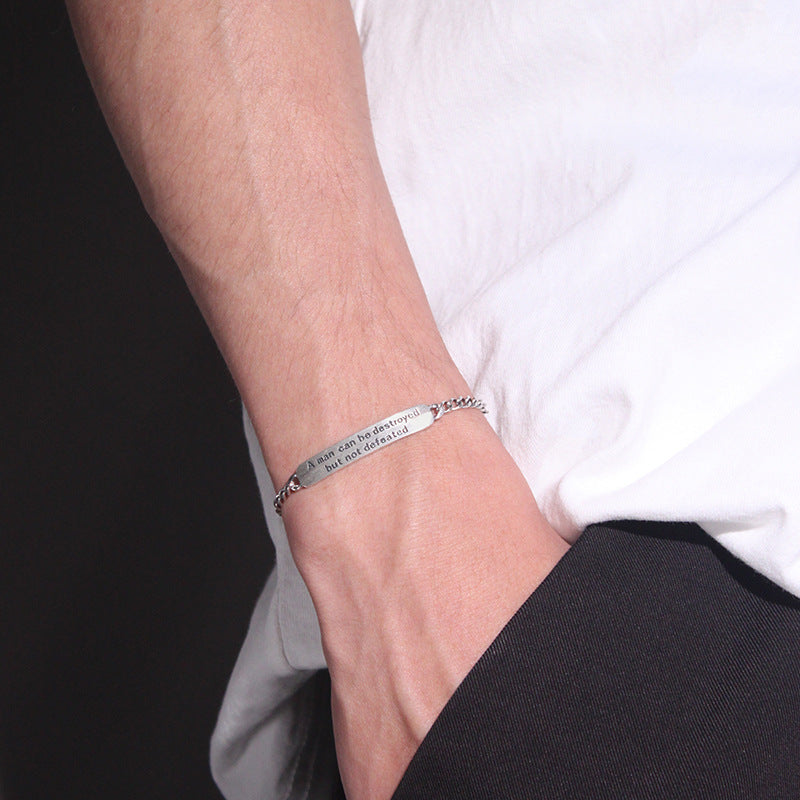 Stylish Vintage Thai Silver Bracelet for Men's Fashion