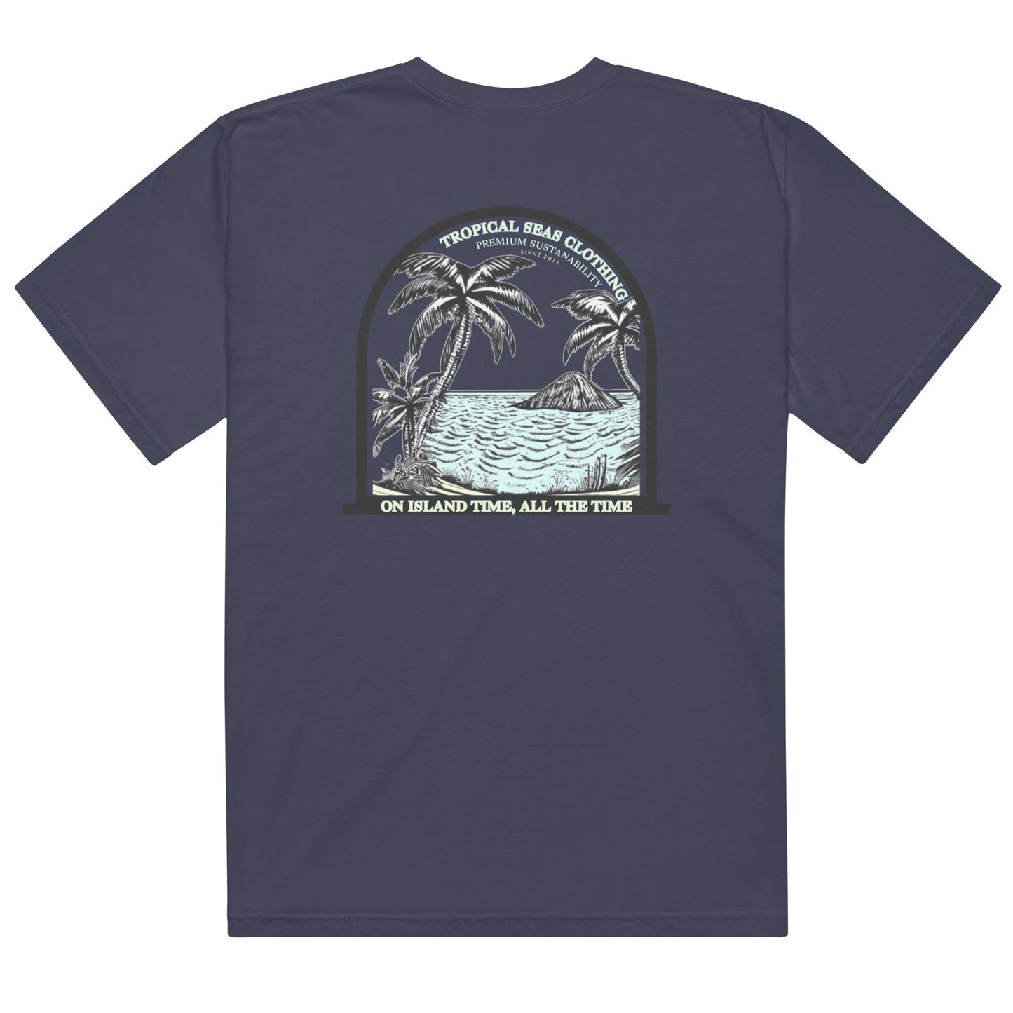 Men’s Island Time Heavyweight T-Shirt for Durability