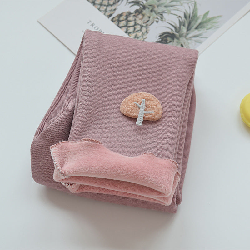 Leggings molletonnés pour filles