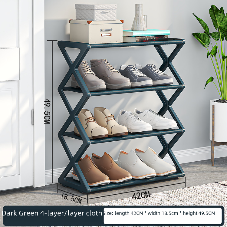 X-Type Mehrzweck-Schuhregal mit zwei Ebenen