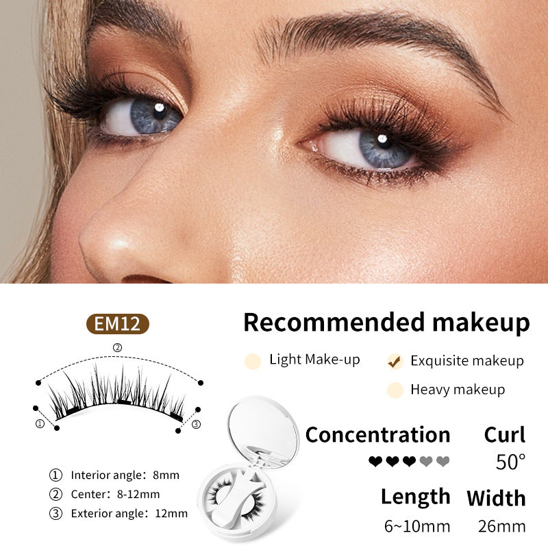 Magnetisches falsches Wimpernset mit Applikator
