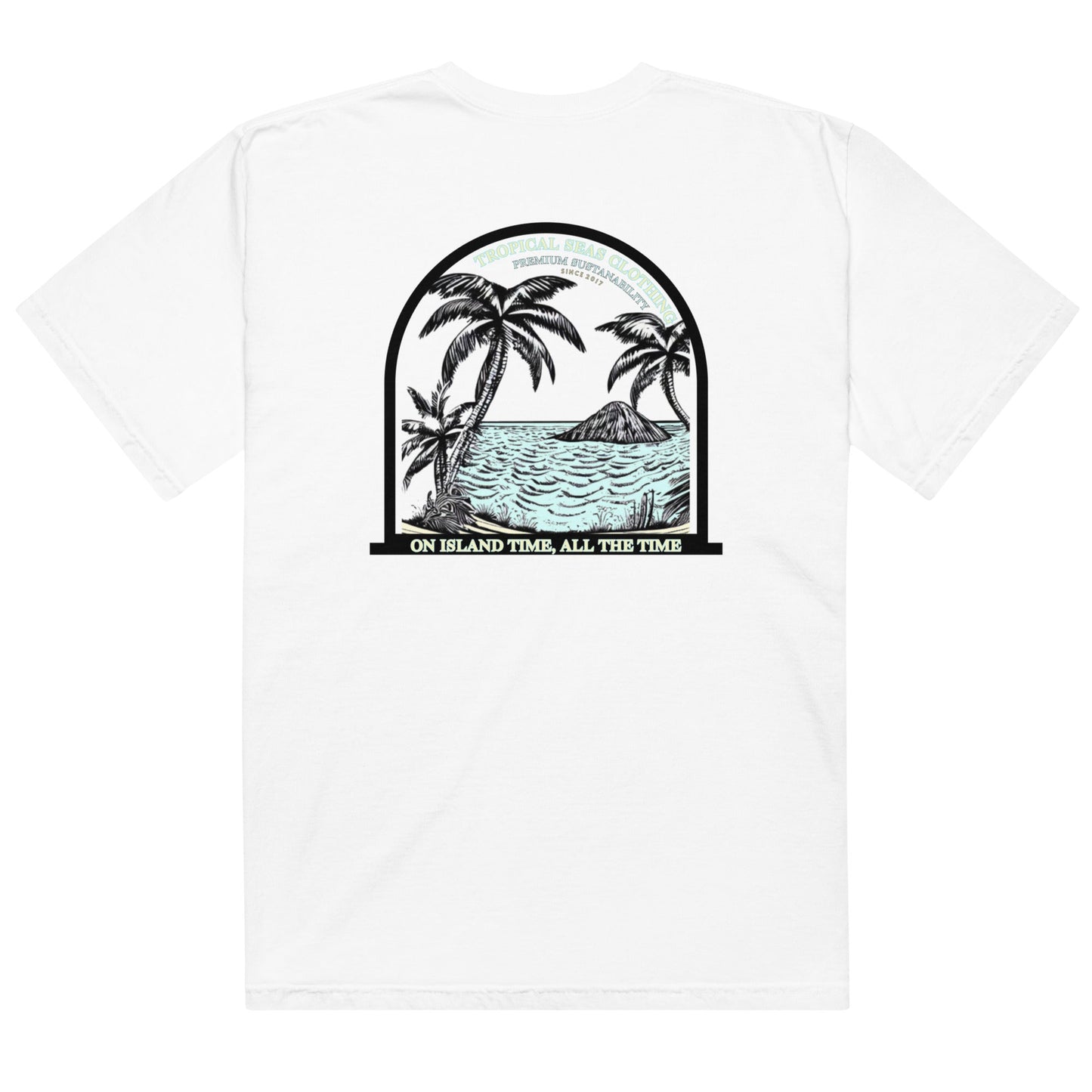 Men’s Island Time Heavyweight T-Shirt for Durability