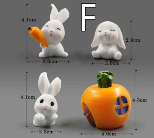 Miniatur-Harztierfiguren – DIY Mikro-Landschaftsdeko
