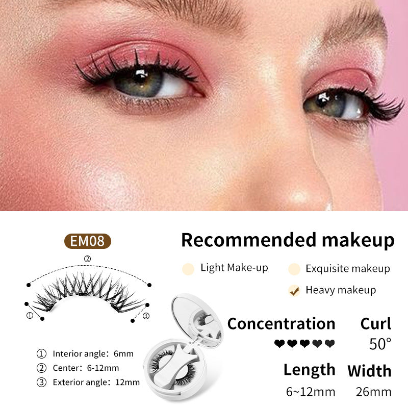 Magnetisches falsches Wimpernset mit Applikator