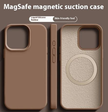 Magnetisches Flüssigsilikon-Magsafe-Hülle für iPhone