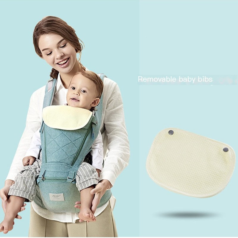 Babytrage mit Bären-Hüftsitz für den Frontaltransport