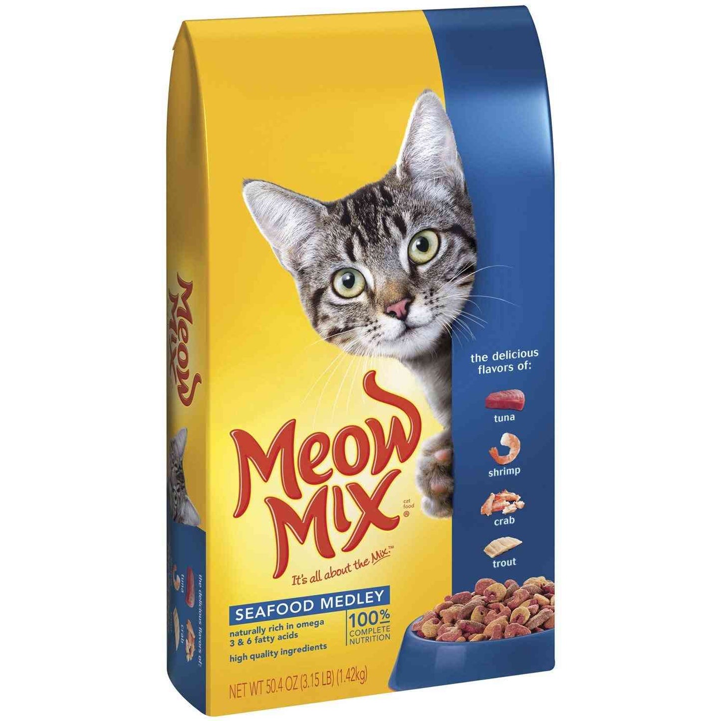 Seafood Medley Dry Cat Food for Happy Cats