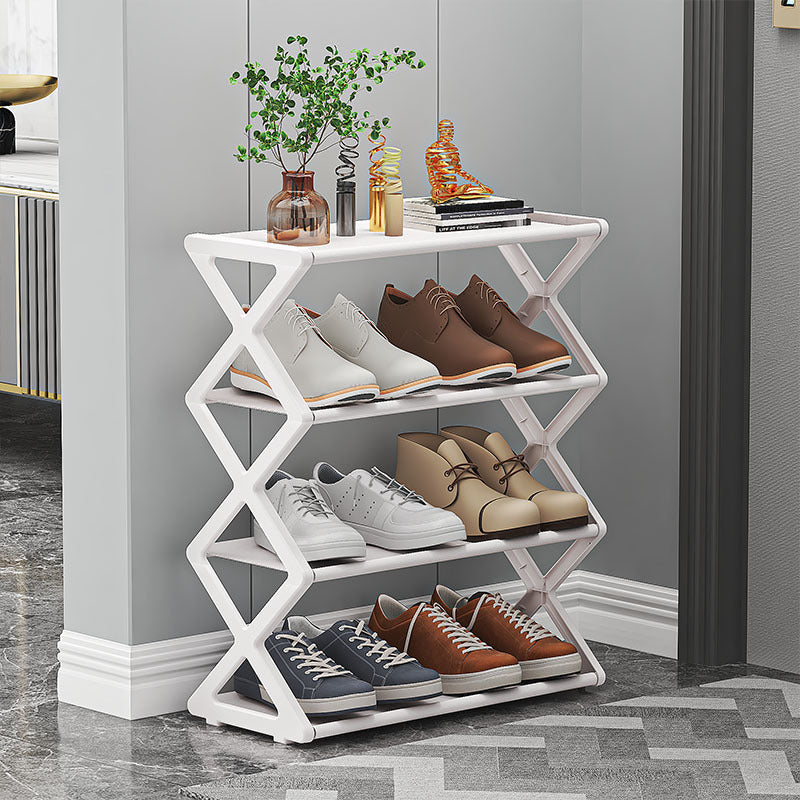 X-Type Mehrzweck-Schuhregal mit zwei Ebenen