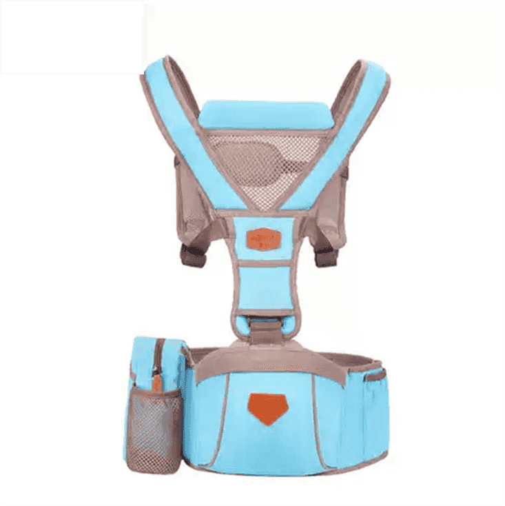 Blue baby front carrier with honeycomb ventilation, adjustable straps, and breathable mesh fabric for infant comfort, SKU: 1775189007309824003