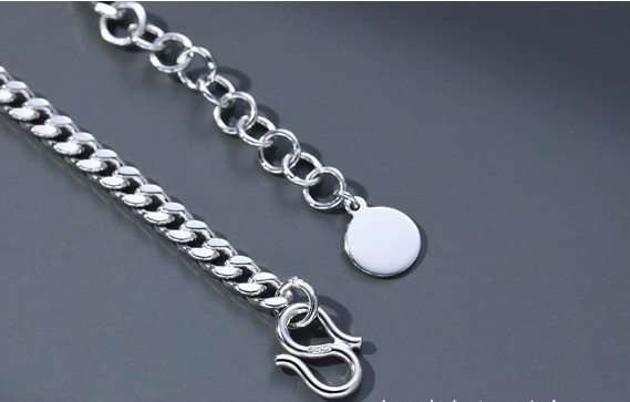 Stylish Vintage Thai Silver Bracelet for Men's Fashion