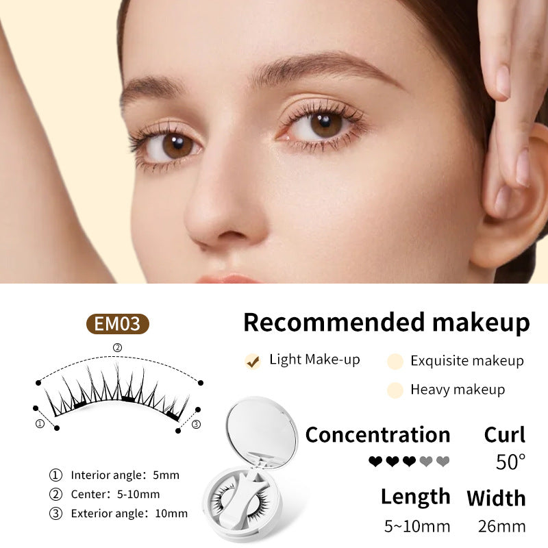 Magnetisches falsches Wimpernset mit Applikator