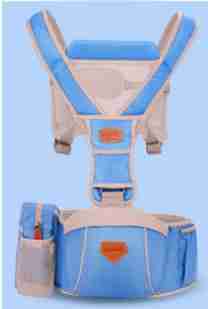 Baby carrier with button connection design, padded straps, and secure fasteners for safer use