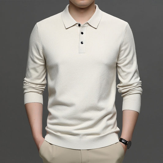 Herren Revers Strickpullover