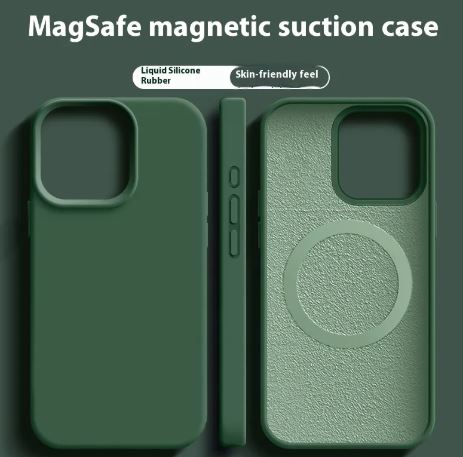 Magnetisches Flüssigsilikon-Magsafe-Hülle für iPhone