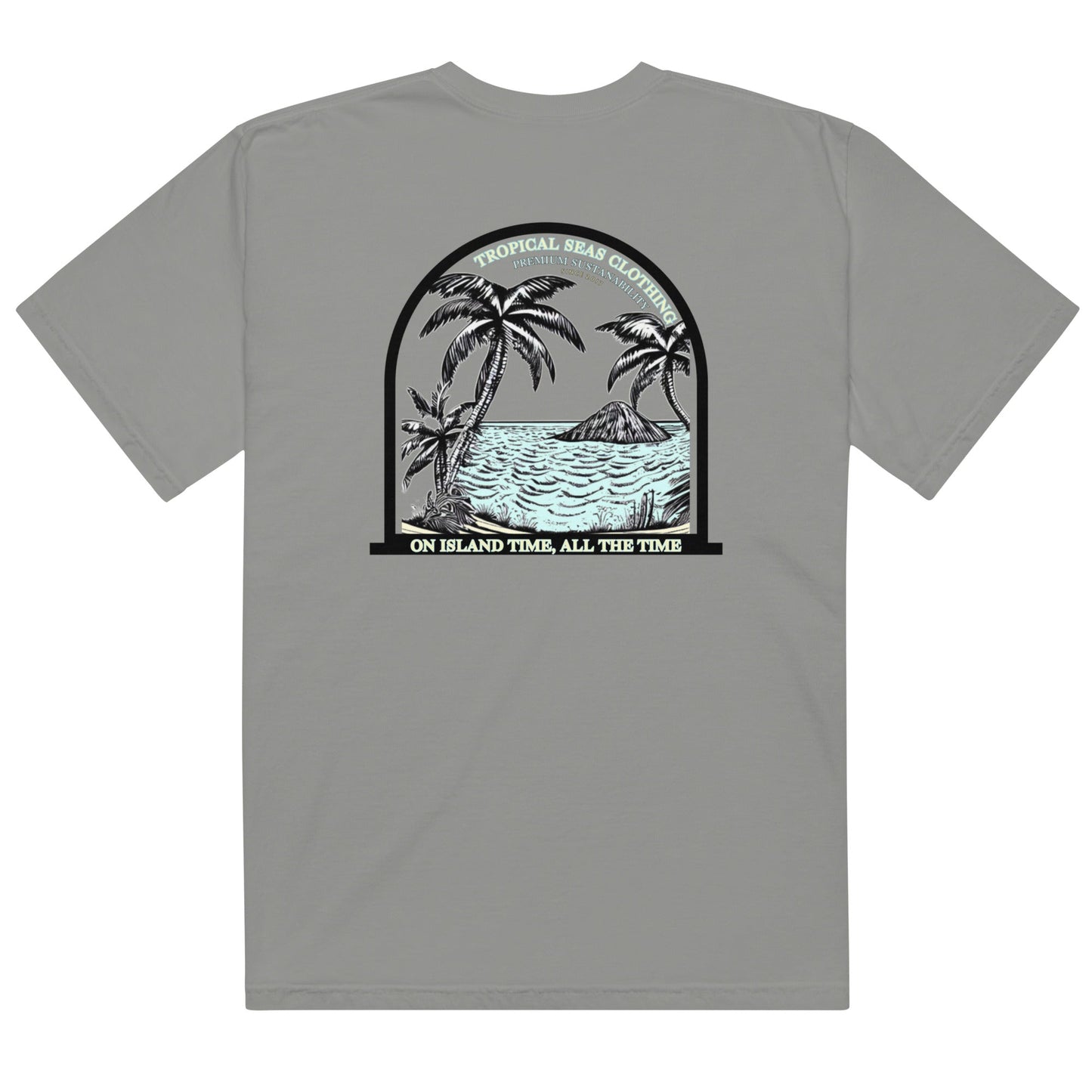 Men’s Island Time Heavyweight T-Shirt for Durability